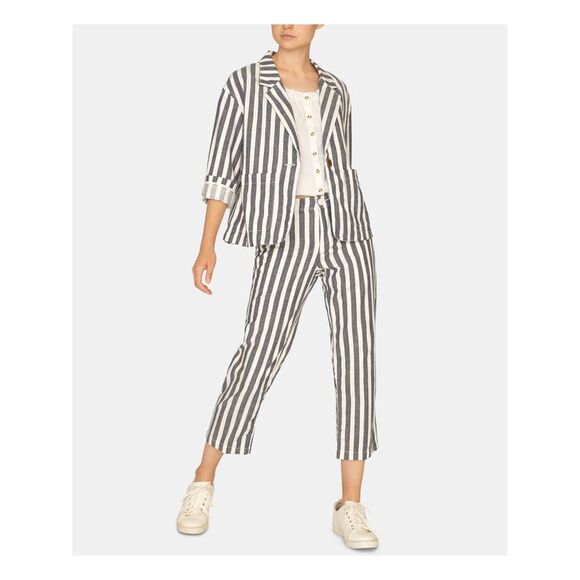 SANCTUARY Womens Pocketed Notch Collar Blazer Jacket - Picture 3 of 4